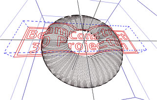 将几何体投影到3D地面形状